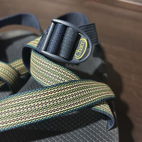 Chaco Yellow Green Adjustable Strap Z Classic Sandals Size 13 - Picture 3 of 8